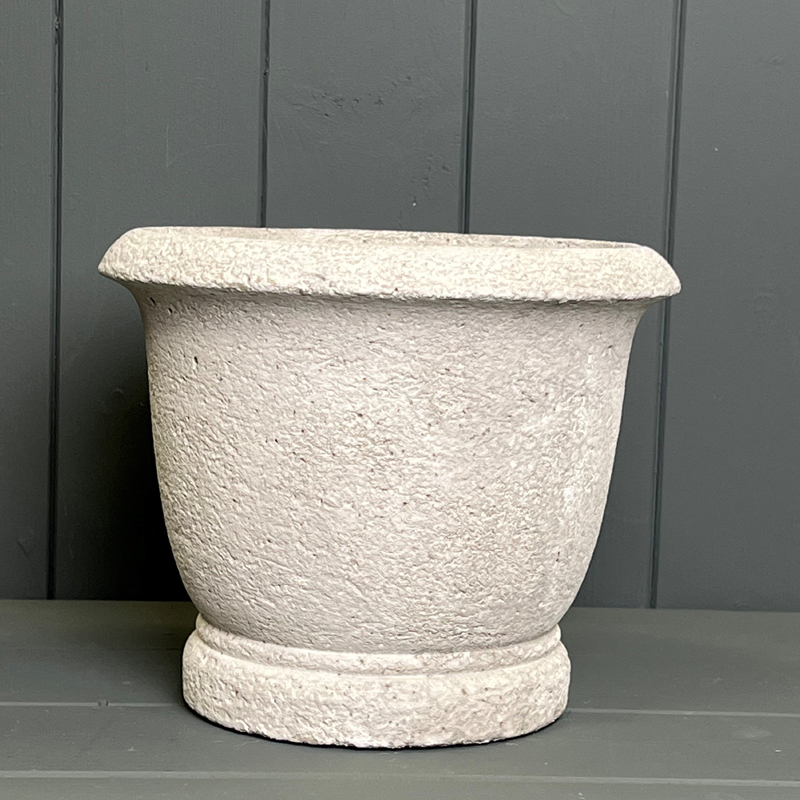 Large Round Grey Cement Pot detail page
